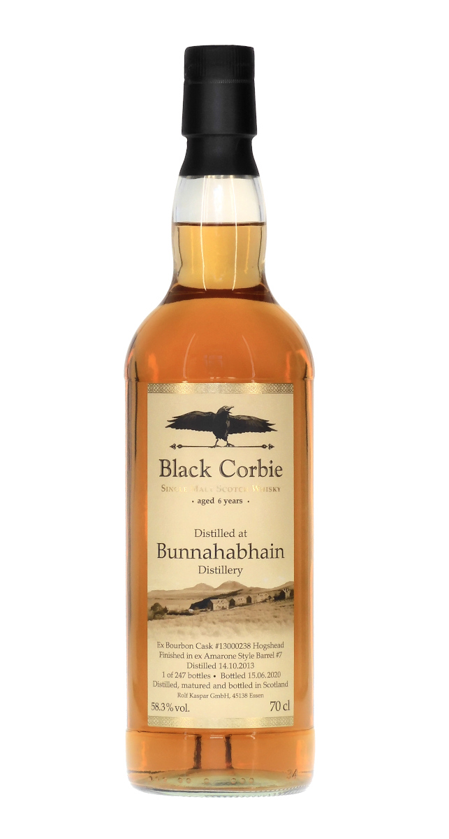 Bunnahabhain 6 Jahre 2013/2020 Amarone Cask 58,3% Black Corbie