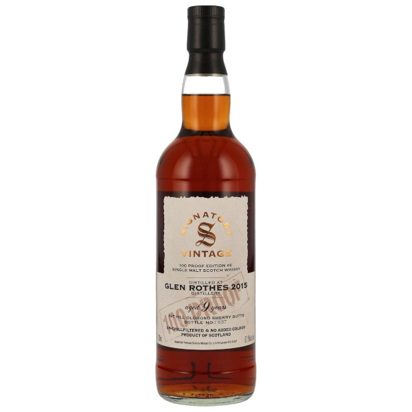 Glenrothes 9y 2014/2024 57,1% 100 Proof #6 Signatory 0,7L