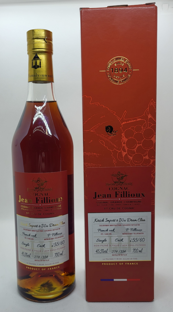 Jean Fillioux Cognac 1955,1960/2022 45,5% 0,7L
