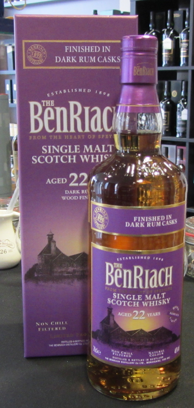 BenRiach 22 Jahre Dark Rum 46% 0,7L