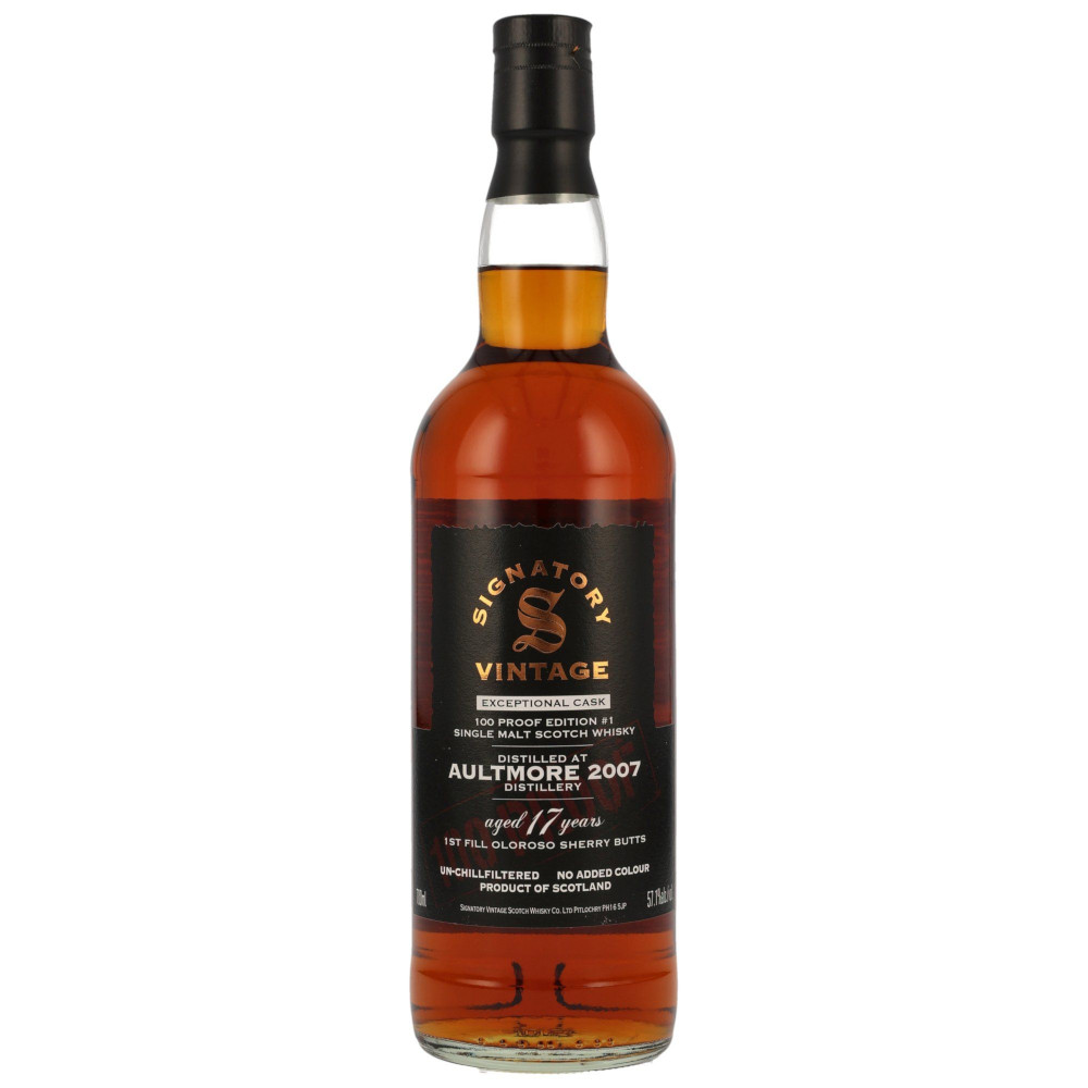 Aultmore 17y 2007 57,1% 100 Proof Exceptional #1 Signatory 0,7
