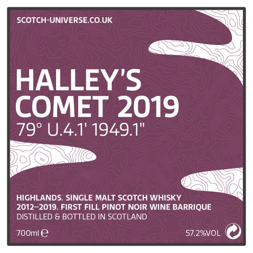 Halley's Comet 2019 - 79Â° U.4.1' 1949.1" 2012 57,2% 0,7L