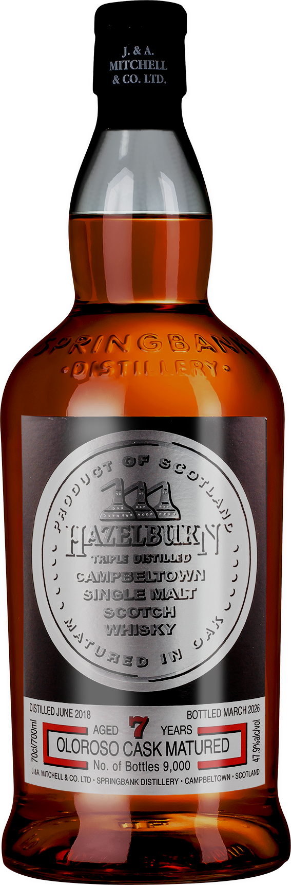 Hazelburn 7 Jahre Oloroso Cask 47,9% 0,7L